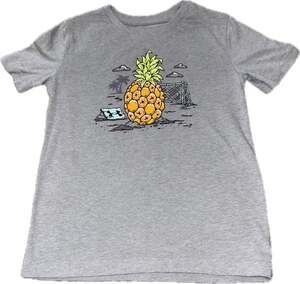 Under Armour Boys Grey Pineapple Soccer Graphic T-Shirt Size 6